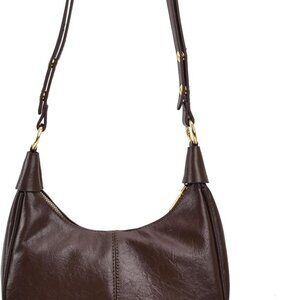 Women Shoulder Bag PU Leather Hobo with Adjustable Strap Stylish Underarm Purse